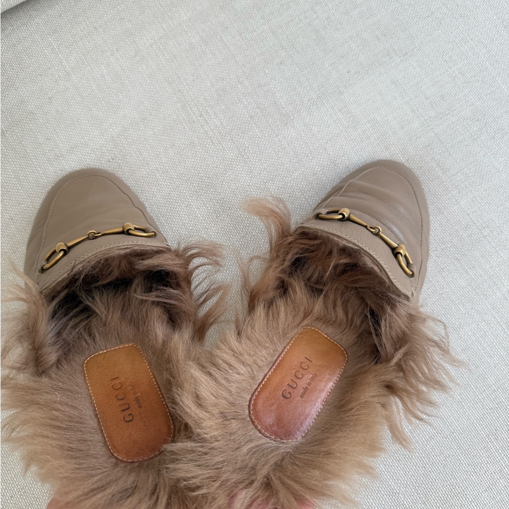 Gucci Tan Brown Leather Mules with Horsebit Detail - Picture 8 of 8